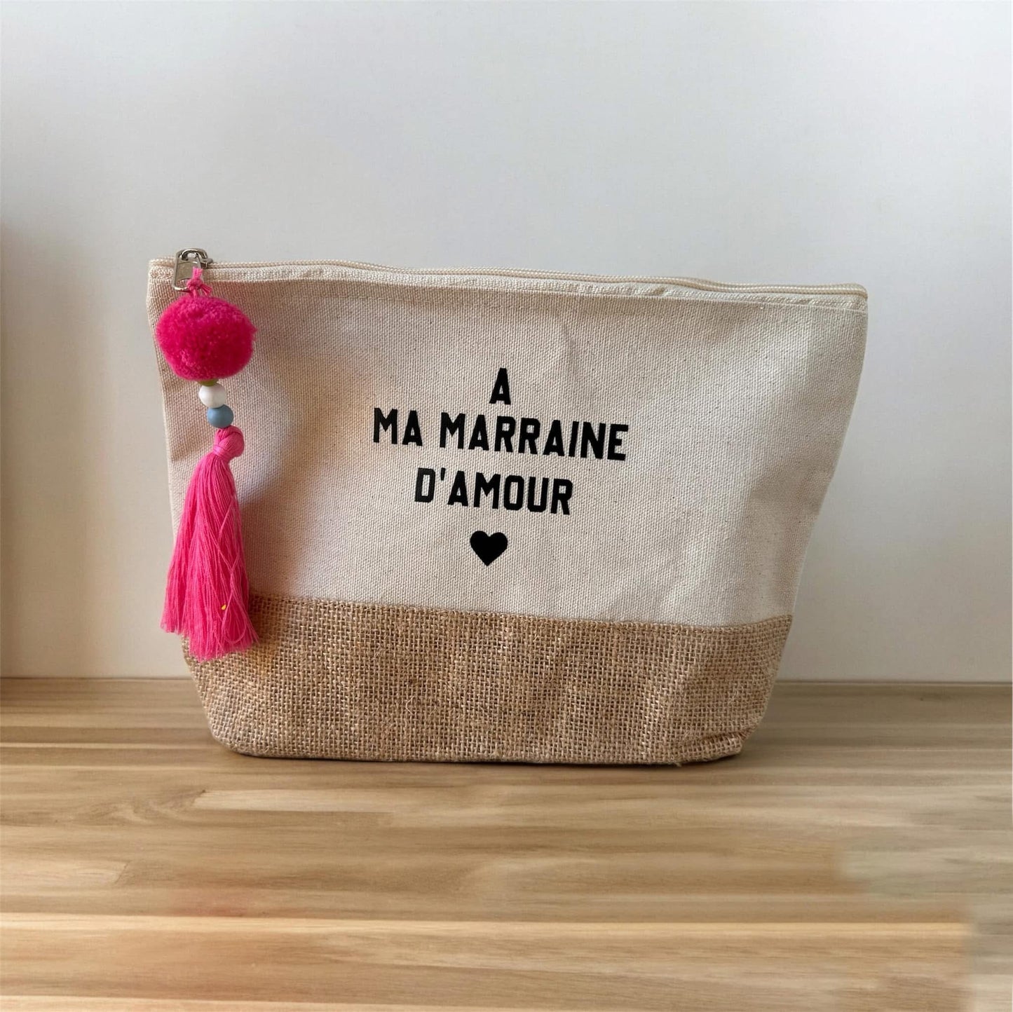 Pochette jute personnalisée