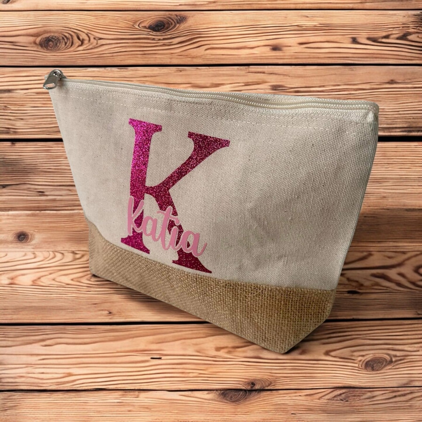 Pochette jute personnalisée