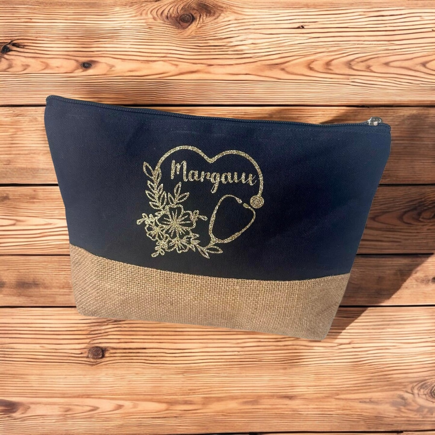 Pochette jute personnalisée